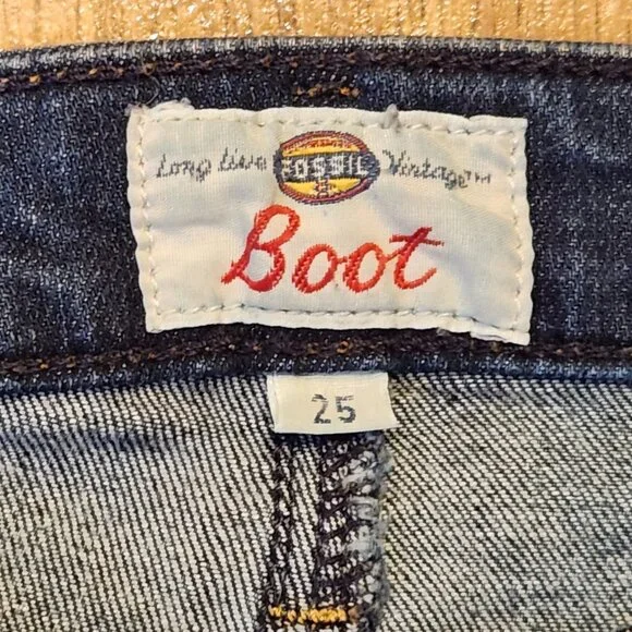 FOSSIL Boot Cut Women's Jeans - Sz 25 - Picture 7 of 7